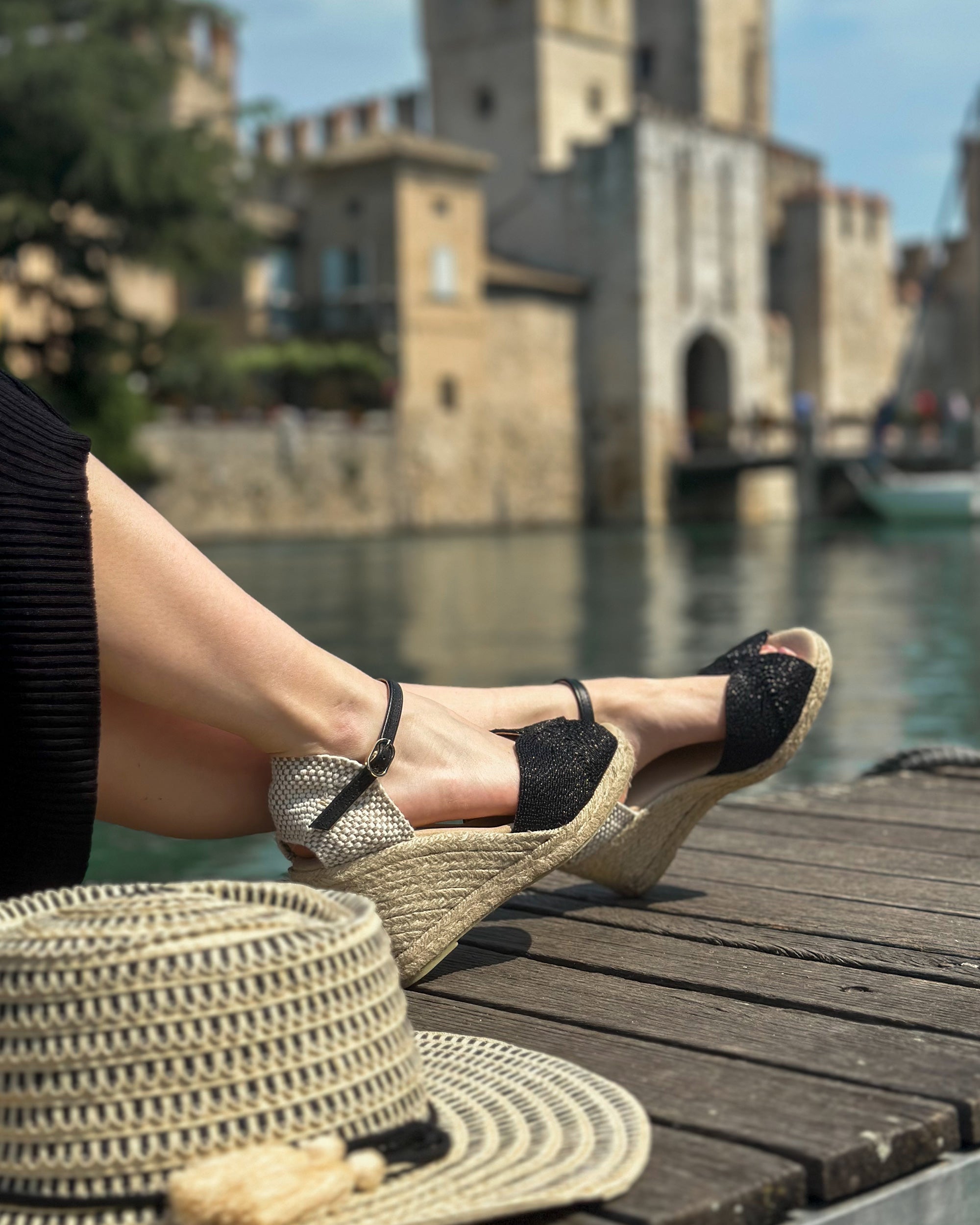 MALIBU NERO INTRECCIO