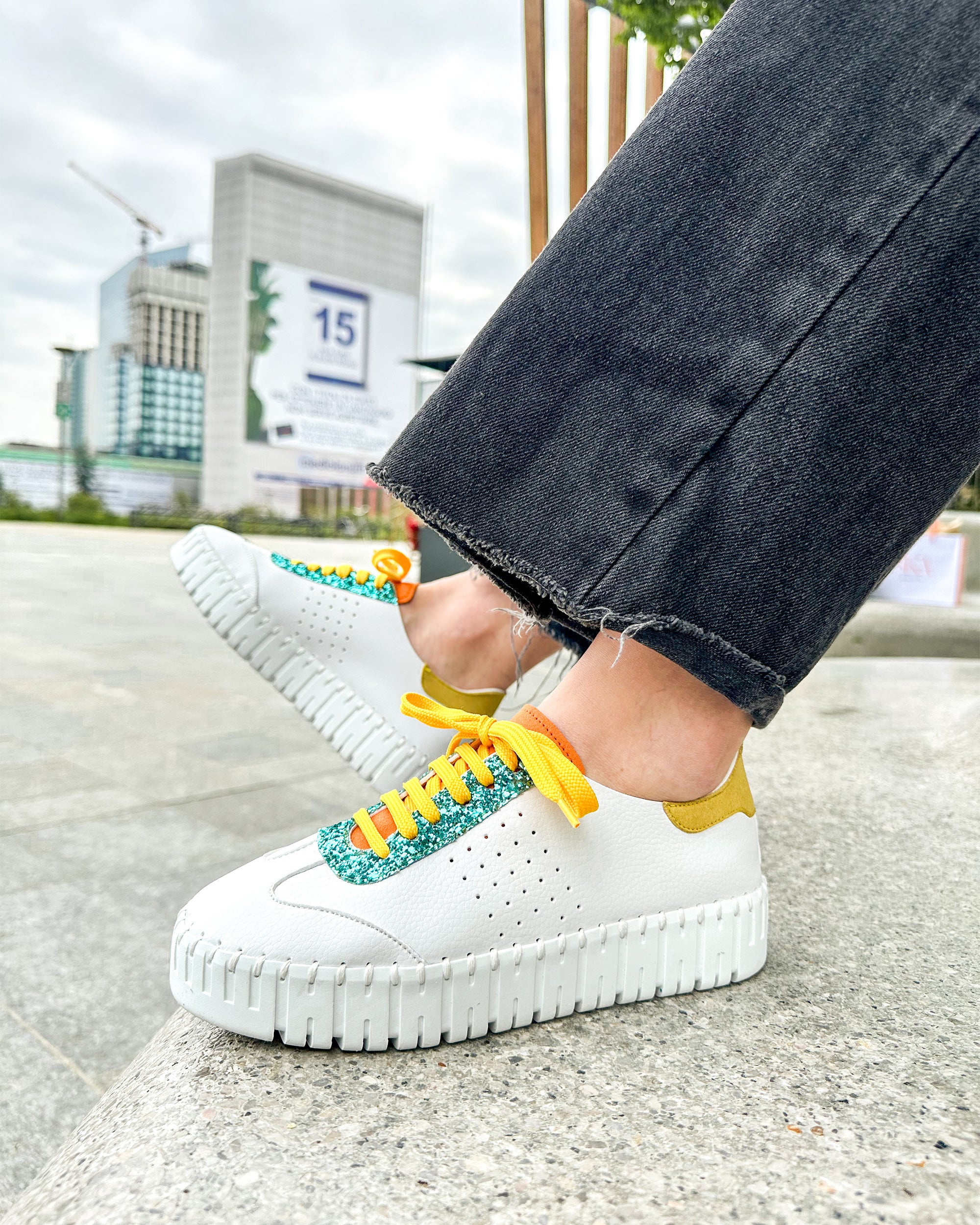 OLGA BIANCO-VERDE ACQUA